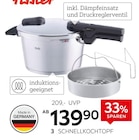 Schnellkochtopf „Vitaquick Glossy“ im Angebot bei XXXLutz Möbelhäuser in Neumünster Schnellkochtopf „Vitaquick Glossy“ Angebote von Fissler bei XXXLutz Möbelhäuser Neumünster für 139,90 €