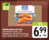 Bio Lachs Filets Angebote von followfood bei EDEKA Gera für 6,99 €