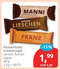 Manni Mandelhörnchen Cremriegel von Pausenfuder für 1,99 € bei budni im Angebot Manni Mandelhörnchen Cremriegel von Pausenfuder im aktuellen budni Prospekt