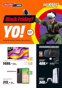 Aktueller MediaMarkt Saturn Prospekt "Black Friday? YO!" Seite 1 von 8 Seiten