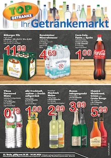Bitburger im aktuellen TOP Getränke Prospekt (Ratingen) Bitburger im TOP Getränke Prospekt "Aktuelle Angebote" mit 4 Seiten (Ratingen)