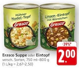 Hühner Nudel-Topf Angebote von Erasco bei EDEKA Saarbrücken für 2,00 €