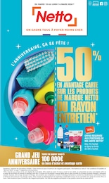 Prospectus Discount Alimentaire de Netto à Halloy: "L'ANNIVERSAIRE, ÇA SE FÊTE !", 20 pages, 10/03/2026 - 16/03/2026