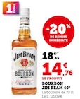 Bourbon Jim Beam 40° à Super U dans Saint-Géraud