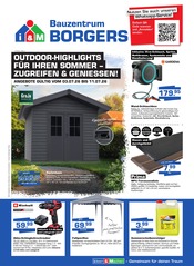Aktueller Bauzentrum Borgers Prospekt mit Gartenpavillon, "Aktuelle Angebote", Seite 1