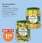 Gurken von Spreewaldhof im aktuellen V-Markt Prospekt für 1,99 €