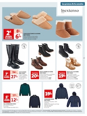 Promos Chaussons Homme dans le catalogue "Fêtons Noël" de Auchan Hypermarché à la page 47