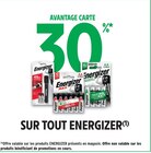 30% avantage carte sur tout ENERGIZER - ENERGIZER - Intermarché Hyper à Bordeaux 30% avantage carte sur tout ENERGIZER - ENERGIZER en promo chez Intermarché Hyper Bordeaux