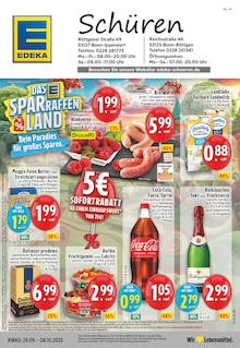 Aktueller EDEKA Prospekt "Aktuelle Angebote" Seite 1 von 24 Seiten für Bonn
