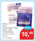 Vital Strahlender Teint Reichhaltige Tagespflege von Nivea für 10,49 € bei budni im Angebot Vital Strahlender Teint Reichhaltige Tagespflege von Nivea im aktuellen budni Prospekt
