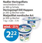 Heringsfilets von Nadler im aktuellen V-Markt Prospekt für 2,22 €