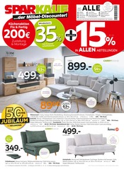 Aktueller Sparkauf Prospekt mit Couchtisch, "Küchenaktion Fix & Fertig", Seite 1