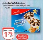 Waffelhörnchen Bourbon Vanille Angebote von Jeden Tag bei GLOBUS Gera für 1,79 €