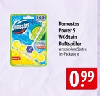 Power 5 WC-Stein Duftspüler Angebote von Domestos bei famila Nordost Falkensee für 0,99 €