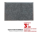 Promo Tapis fonctionnels à 3,50 € dans le catalogue Super U à Publier