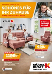 Möbel Kraft Prospekt "Schönes für Ihr Zuhause!" für Leißling, 24 Seiten, 09.11.2022 - 06.12.2022
