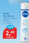 Deo-Spray von NIVEA für 2,49 € bei budni im Angebot Deo-Spray von NIVEA im aktuellen budni Prospekt