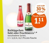 Sekt oder Fruchtsecco im Angebot bei tegut in München Sekt oder Fruchtsecco Angebote von Rotkäppchen bei tegut München für 1,11 €