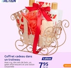 Coffret cadeau dans un traîneau à 7,95 € dans le catalogue Action