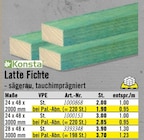 Latte Fichte im Hornbach Prospekt Latte Fichte von Konsta im aktuellen Hornbach Prospekt für 1,90 €