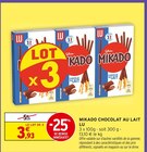 Mikado Chocolat au Lait - LU en promo chez Intermarché Super Fontenay-sous-Bois à 3,93 €