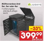 Mülltonnenbox Arel 2er, 3er oder 4er Angebote von Juskys bei Netto Marken-Discount Göttingen für 399,99 €