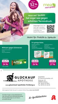 mea - meine apotheke Prospekt der KW 36 "Unsere September-Angebote" Aktueller mea - meine apotheke Prospekt "Unsere September-Angebote" Seite 1 von 4 Seiten