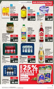 Wasser im Kaufland Prospekt "Hier bin ich richtig" mit 56 Seiten (Cottbus)