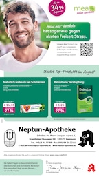 mea - meine apotheke Prospekt für Hamburg mit 4 Seiten mea - meine apotheke Prospekt für Hamburg: "Unsere August-Angebote", 4 Seiten, 01.08.2026 - 31.08.2026