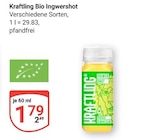 Kraftling Bio Ingwershot im Angebot bei GLOBUS in Saarbrücken Kraftling Bio Ingwershot Angebote bei GLOBUS Saarbrücken für 1,79 €