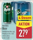 Beer von Mythos für 2,79 € bei ALDI Nord im Angebot Beer von Mythos im aktuellen ALDI Nord Prospekt