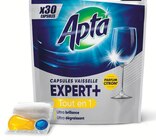 Capsules vaisselle Expert Tout en 1 x30 Citron(b) - Apta - Intermarché Hyper Capsules vaisselle Expert Tout en 1 x30 Citron(b) - Apta à 1,02 € dans le catalogue Intermarché Hyper