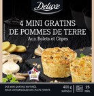 4 mini gratins de pommes de terre - DELUXE en promo chez Lidl Saintes à 2,69 €