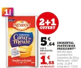 Emmental Coeur de Meule - Président en promo chez Super U Emmental Coeur de Meule - Président dans le catalogue Super U