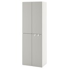 Kleiderschrank weiß grau/mit 2 Kleiderstangen im IKEA Prospekt Kleiderschrank weiß grau/mit 2 Kleiderstangen von SMÅSTAD im aktuellen IKEA Prospekt für 155,00 €