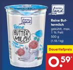 Reine Buttermilch im Netto Marken-Discount Prospekt Reine Buttermilch von Gutes Land im aktuellen Netto Marken-Discount Prospekt für 0,59 €