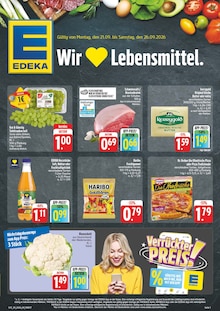 Weintrauben im EDEKA Prospekt "Wir lieben Lebensmittel!" mit 8 Seiten (Nürnberg)