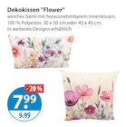 Dekokissen 'Flower' im V-Markt Prospekt Dekokissen 'Flower' von im aktuellen V-Markt Prospekt für 7,99 €