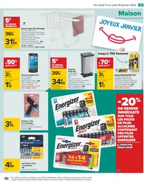 Prix et réduction Etendoir dans le prospectus Carrefour en cours Offre Etendoir dans le catalogue Carrefour du moment à la page 43