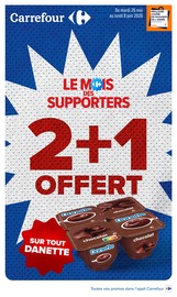 Promos Alimentation dans le catalogue "LE MOIS DES SUPPORTERS" de Carrefour Alimentation en promo dans le catalogue Carrefour à la page 1