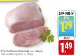 EDEKA Bahnstock - Frische Puten-Schnitzel Angebot im Prospekt Frische Puten-Schnitzel bei EDEKA im Bahnstock Prospekt für 1,29 €