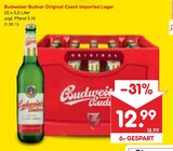 Original Czech Imported Lager Angebote von Budweiser Budvar bei Netto Marken-Discount Forst für 12,99 €