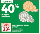 Promo SERVICE DE VAISSELLE 18 PIÈCES à 23,99 € dans le catalogue Auchan Supermarché à Wissembourg