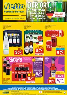 Wasser im Netto Marken-Discount Prospekt "DER ORT, AN DEM DU IMMER AUSGEZEICHNETE PREISE FINDEST." mit 2 Seiten (Cottbus)