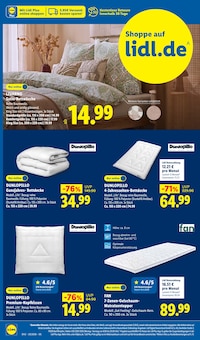 Bettdecke im aktuellen Lidl Prospekt (Augsburg) Bettdecke im Lidl Prospekt "LIDL LOHNT SICH" mit 72 Seiten (Augsburg)