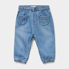 Jeans poches plaquées coton denim double stone bébé fille dans le catalogue La Halle