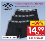 Herren Retroshorts Angebote von Umbro bei Netto Marken-Discount Stendal für 14,99 €