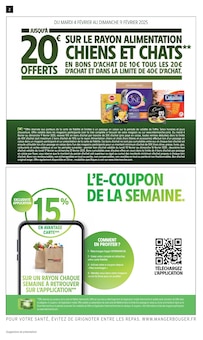 Prospectus Intermarché de la semaine "JUSQU'À -60% DE REMISE IMMÉDIATE SUR LE 2ÈME" avec 2 pages, valide du 04/02/2025 au 16/02/2025 pour Marseille et alentours