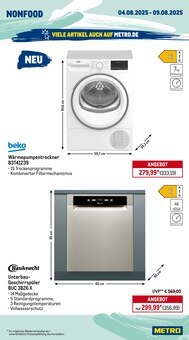 Geschirrspüler im METRO Prospekt "Wochenangebote + Metro Markets" mit 27 Seiten (Saarbrücken)