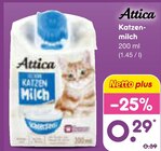 Katzenmilch von Attica im aktuellen Netto Marken-Discount Prospekt für 0,29 €